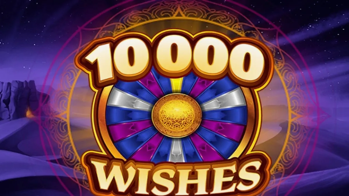 Interface visual e design temático do slot 10000 Wishes da Alchemy Gaming